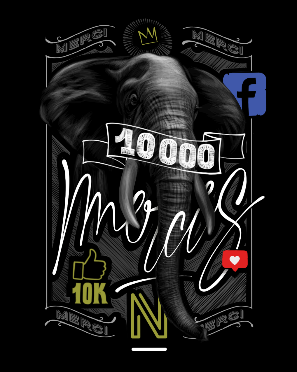 100000 abonnés Facebook