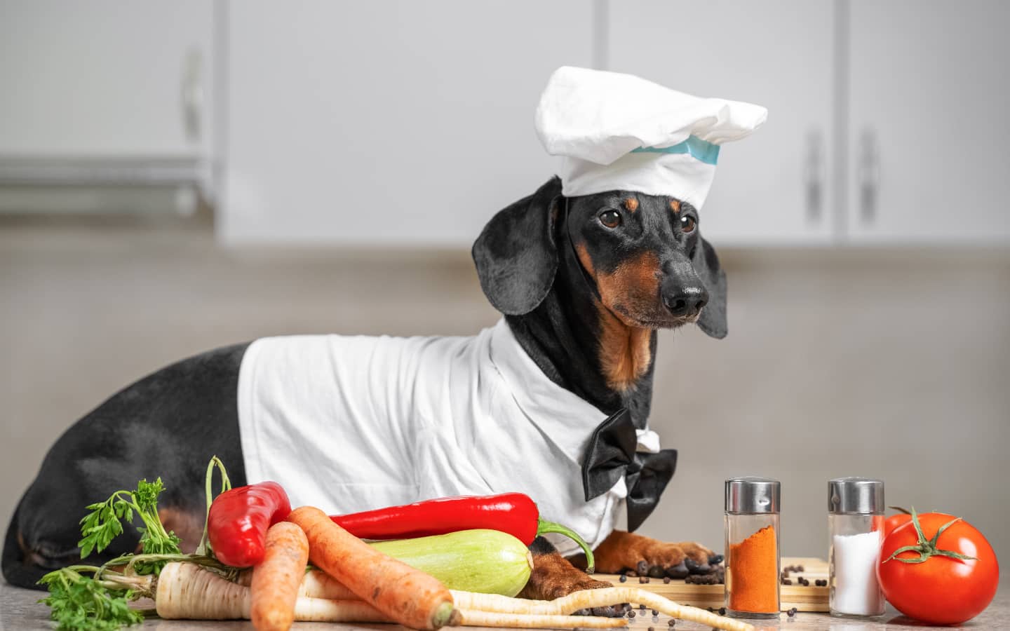 chien cuisinier cuisine