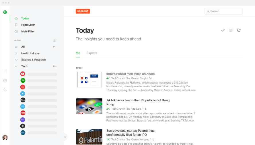 application Feedly
