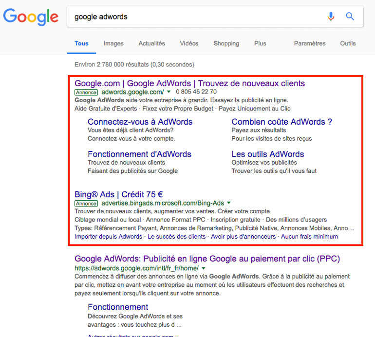 google adwords