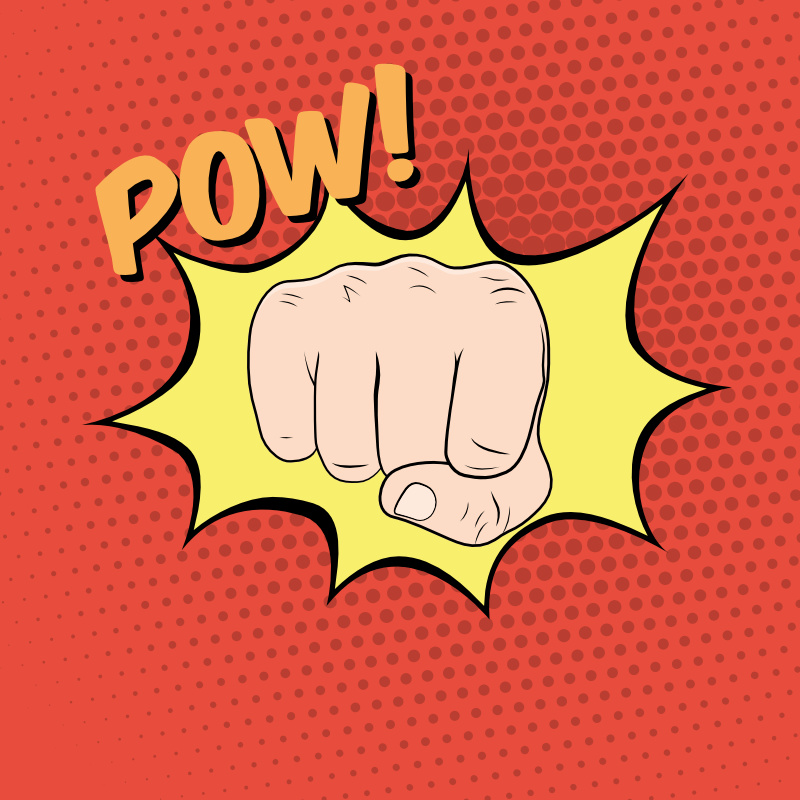 poing pow dessin